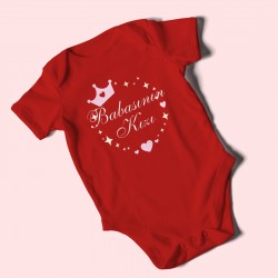 Babasının Kızı Baskılı Bebek Zıbını Çıtçıtlı Body 8 Renk | %100 Pamuk